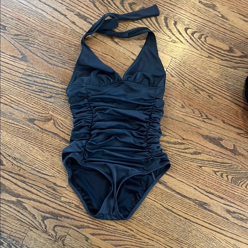 J Crew 1-piece bathing suit, size 4 in gray. Worn once.